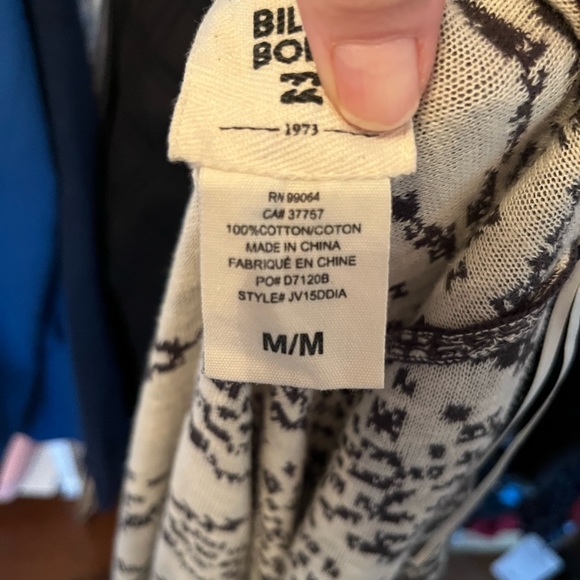 Billabong Womens Small Diamond Reversible Cardigan Long Sleeve Sweater - Picture 11 of 11